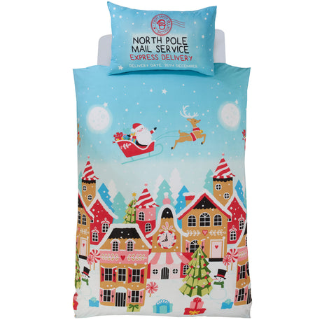 Gingerbread Town Duvet Cover Set by Rapport Home