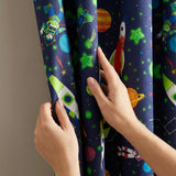 Supersonic Kids Tape Top Ready Made Curtains 3