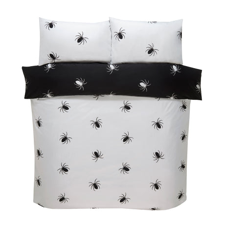 So Soft Black Spider Duvet Cover Set by Rapport Home