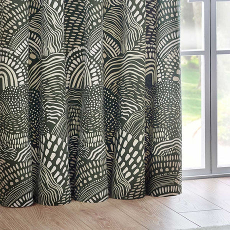 Nola Abstract Eyelet Curtains by Wylder Tropics