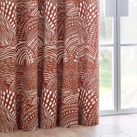 Nola Abstract Eyelet Curtains by Wylder Tropics