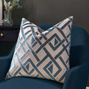 Henley Velvet Jacquard Cushion Cover 20" x 20" by Paoletti