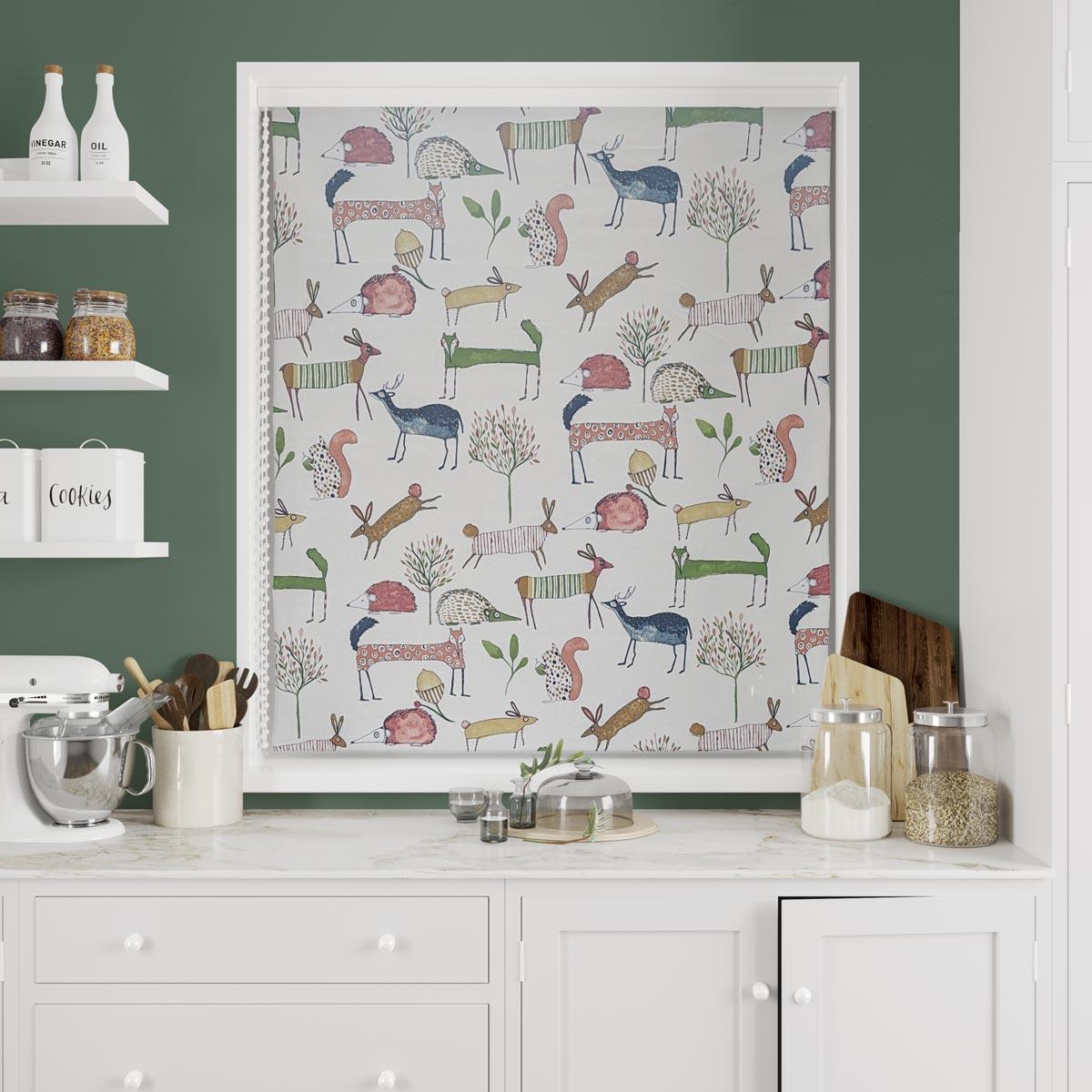 Oh My Deer Berry Made To Measure Roman Blind by Style Furnishings