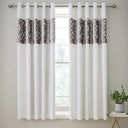 Lattice Cut Velvet Eyelet Curtains by Catherine Lansfield