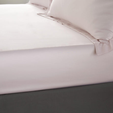 Catherine Lansfield Silky Soft Satin 30cm Deep Fitted Sheet - Blush