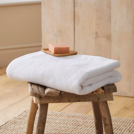 Abode Eco 550gsm Recycled Cotton Towel - White