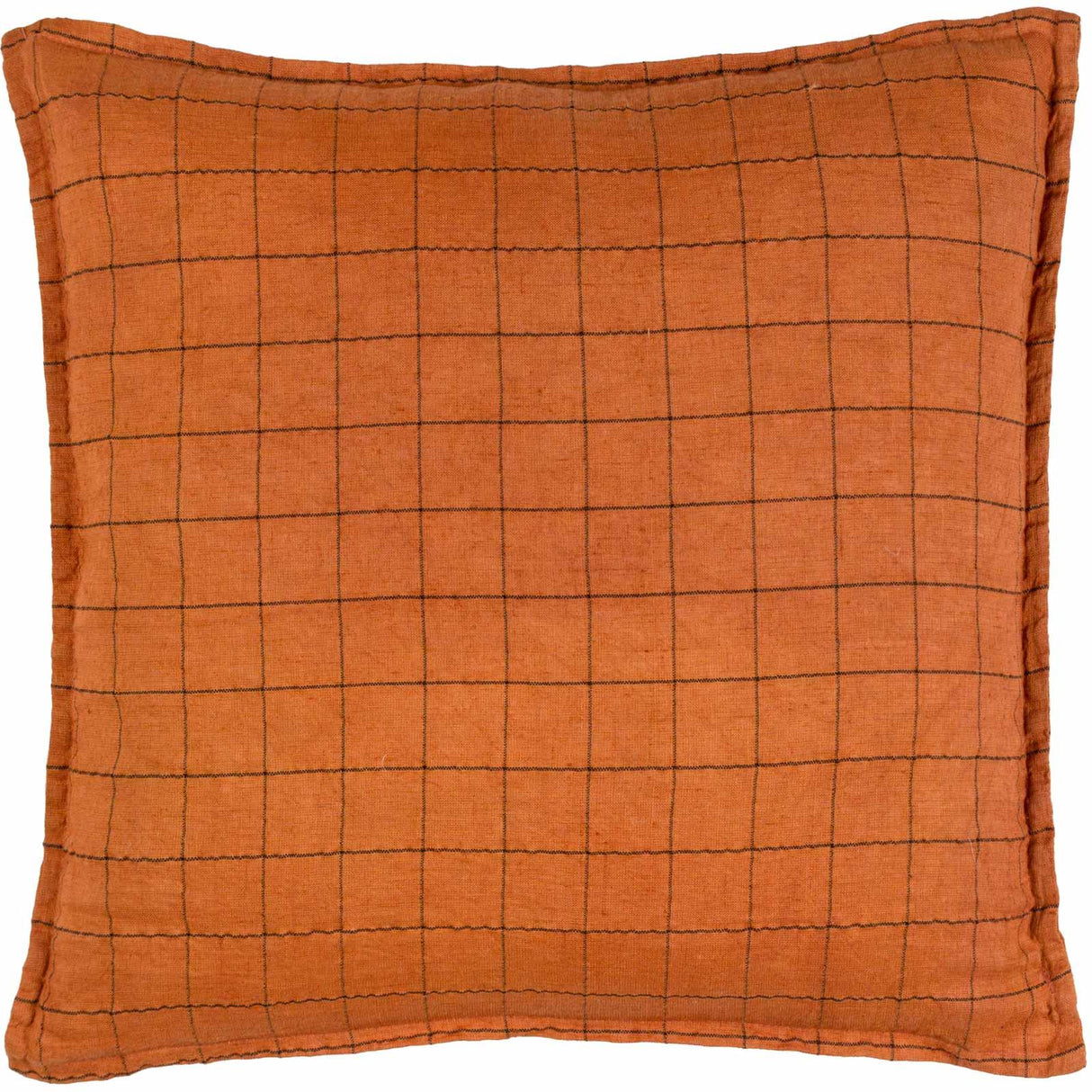 Linen Grid Check Cushion Cover 20" x 20" (50cm x 50cm) by Yard