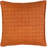 Linen Grid Check Cushion Cover 20" x 20" (50cm x 50cm) by Yard
