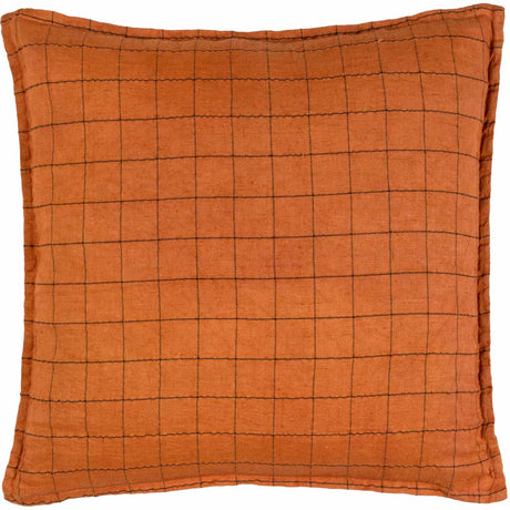 Linen Grid Check Cushion Cover 20" x 20" (50cm x 50cm) by Yard