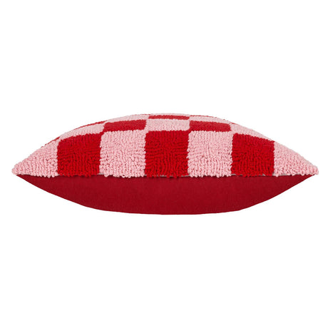 Check Knitted Cushion Cover by furn.