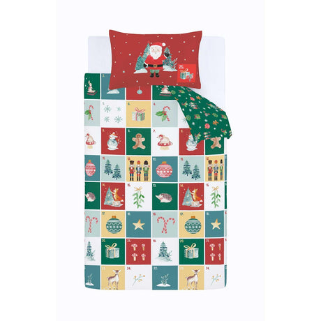 Catherine Lansfield Christmas Advent Calendar Duvet Cover Set 5