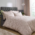 Catherine Lansfield Damask Jacquard Duvet Cover Set - Champagne