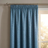 Matrix Thermal Dim Out Tape Top Pencil Pleat Curtains - Teal image 2