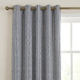 Hebden Lined Eyelet Curtains - Navy image 2