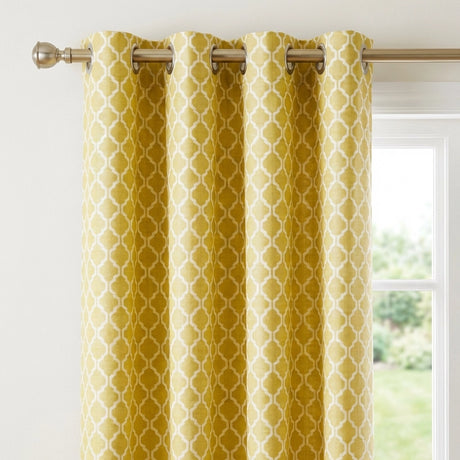 Cotswold Jacquard Eyelet Ring Top Curtains 5