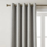Blackout Linen Look Eyelet Curtains - Slate image 2