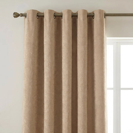 Chenille Blackout Eyelet Ring Top Curtains 2