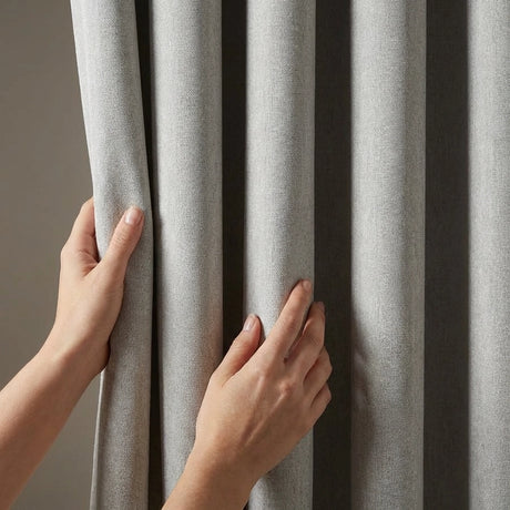 Blackout Linen Look Eyelet Curtains 15