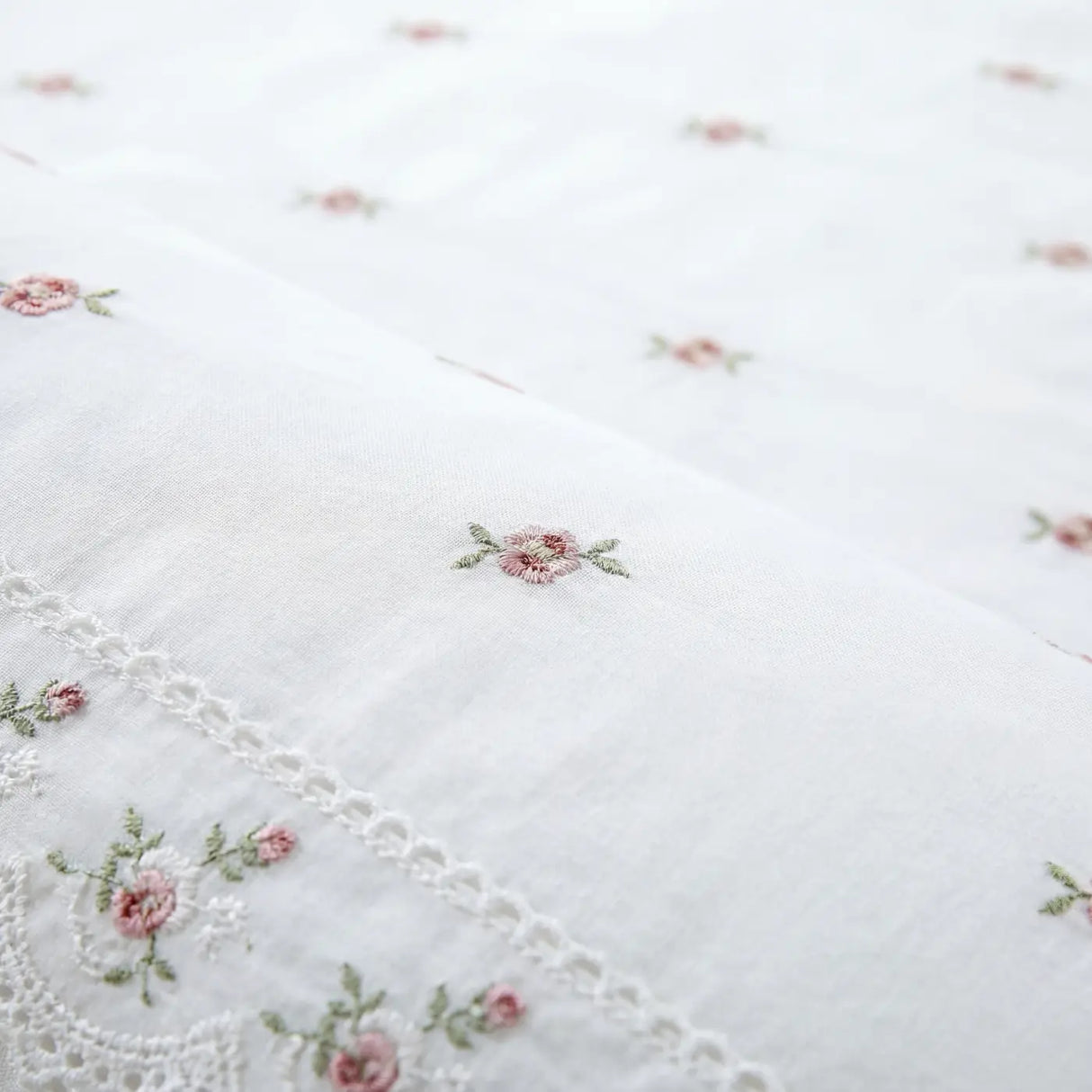 Sophie Embroidered Duvet Cover Set - White image 3