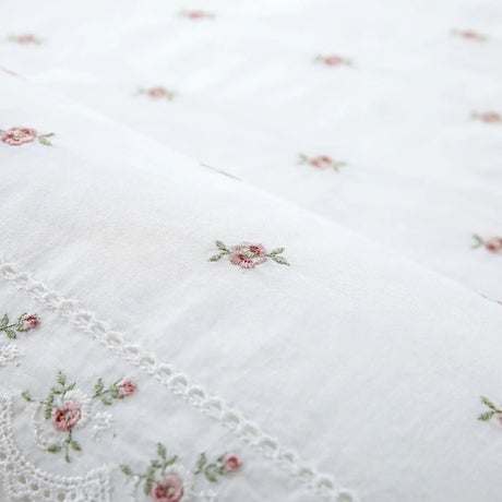 Sophie Embroidered Duvet Cover Set - White image 3