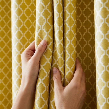 Cotswold Jacquard Eyelet Ring Top Curtains 6