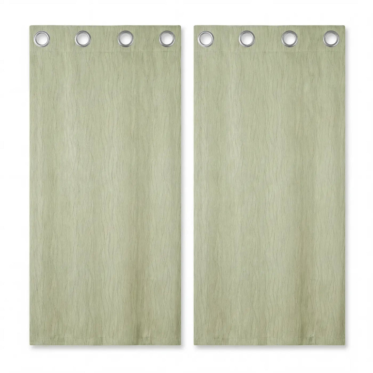 Goodwood Thermal Blockout Eyelet Curtains - Green image 4