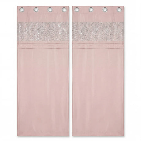 Charleston Glitter Eyelet Curtains 2
