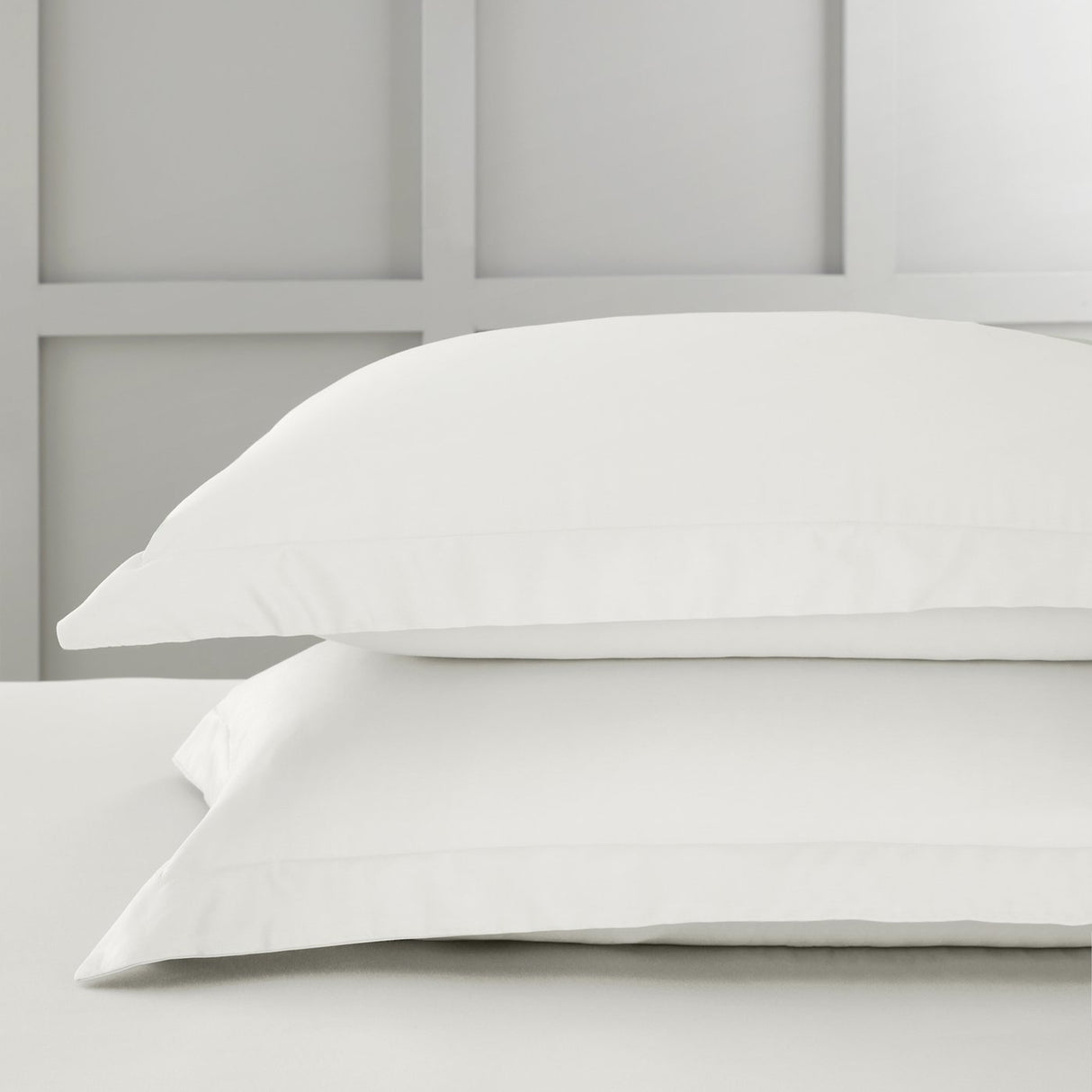 Bianca 400 Thread Count Cotton Sateen Pillowcase Pair Ivory