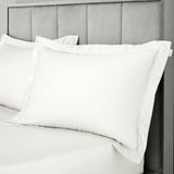 Bianca 400 Thread Count Cotton Sateen Pillowcase Pair Ivory