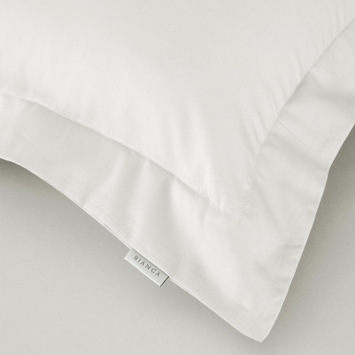 Bianca 400 Thread Count Cotton Sateen Pillowcase Pair Ivory