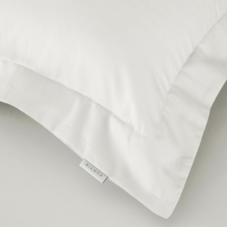 Bianca 400 Thread Count Cotton Sateen Pillowcase Pair Ivory