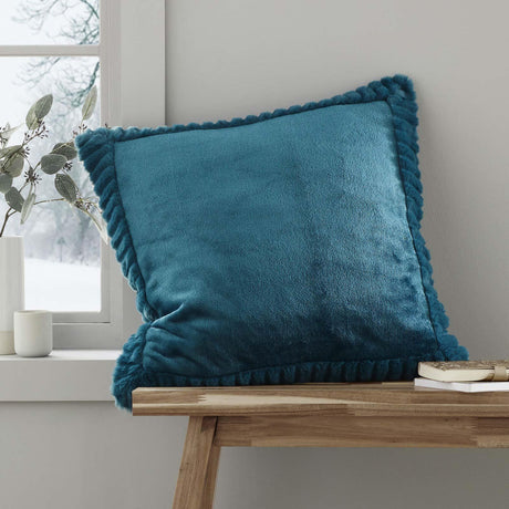 Catherine Lansfield Filled Cushion Winter Warmers 55cm x 55cm - Teal