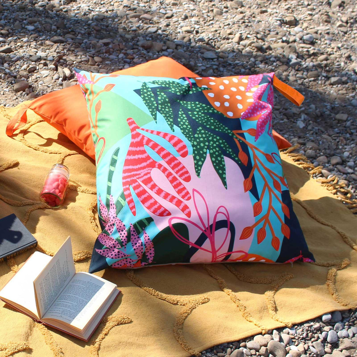 Coralina Large Outdoor Floor Cushion by furn.