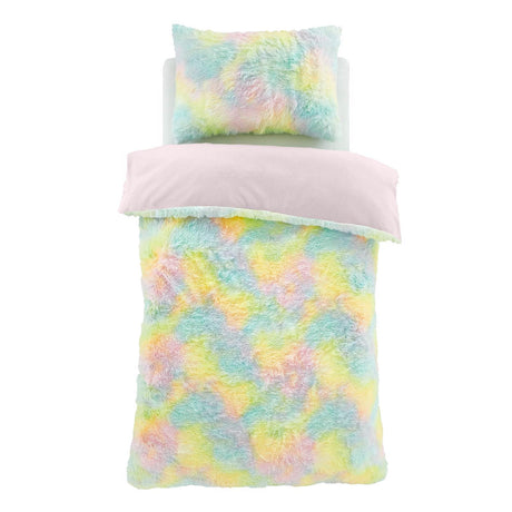 Rainbow Cuddly Duvet Cover Set by Catherine Lansfield