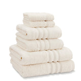 Catherine Lansfield Zero Twist 6 Piece Cream 100% Cotton Towel Bale Set 450gsm
