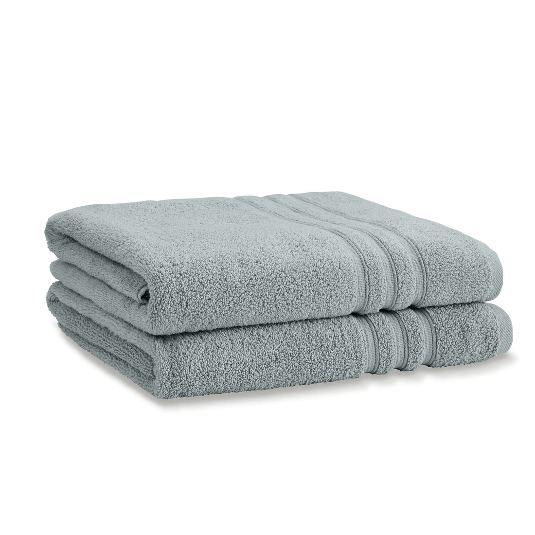 Catherine Lansfield Zero Twist 450gsm Sage 100% Cotton Bath Sheet Towel Bale Pair