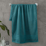 Catherine Lansfield Zero Twist 450gsm Teal 100% Cotton Bath Sheet Towel Bale Pair