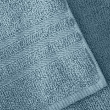Catherine Lansfield Zero Twist 100% Cotton 450gsm Towels - Blue - Zero Twist Blue