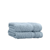 Catherine Lansfield Zero Twist 450 GSM 100x140cm Bath Sheet Pair Blue 100% Cotton