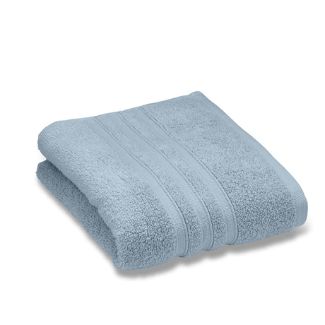 Catherine Lansfield Zero Twist 100% Cotton 450gsm Towels - Blue - Zero Twist Blue Towel