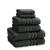 Catherine Lansfield Zero Twist 100% Cotton 450gsm Towels - Charcoal