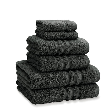 Catherine Lansfield Zero Twist 100% Cotton 450gsm Towels - Charcoal