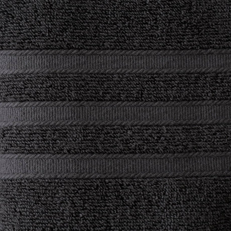 Catherine Lansfield Zero Twist Cotton 450gsm Bath Sheet Towel Bale Pair - Charcoal - Zero Twist Charcoal