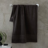Catherine Lansfield Zero Twist 100% Cotton 450gsm Towels - Charcoal - Zero Twist Charcoal Towels