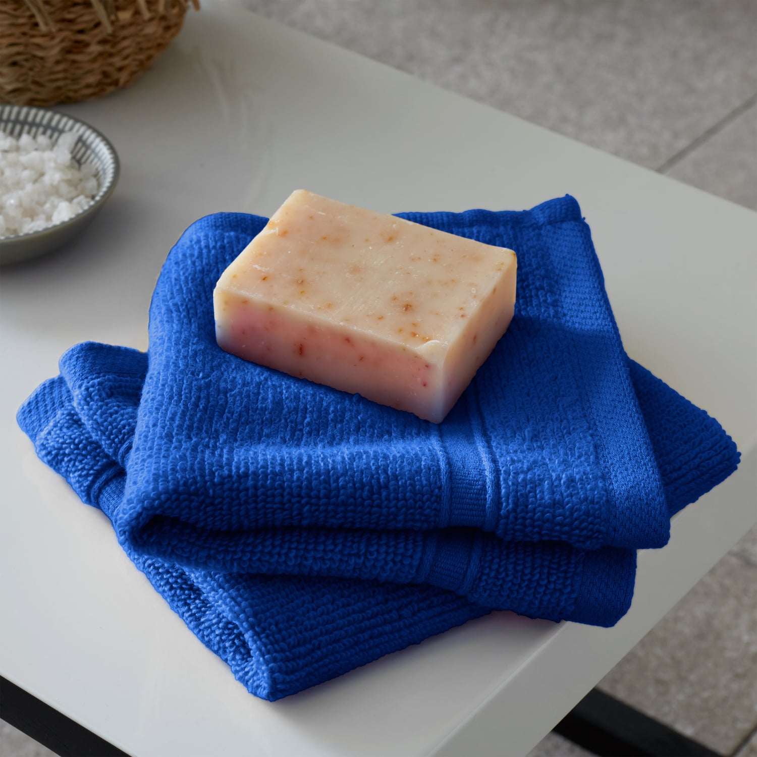 Catherine Lansfield Zero Twist 100% Cotton 450gsm Towels - Cobalt Blue