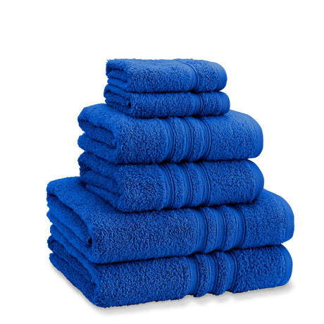 Catherine Lansfield Zero Twist 100% Cotton 6 Piece Towel Bale Set - Cobalt Blue