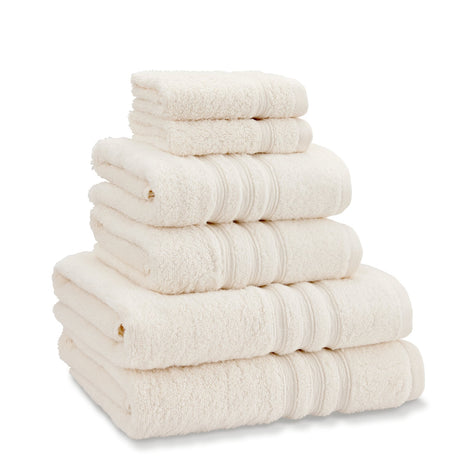 Catherine Lansfield Zero Twist 100% Cotton 450gsm Towels - Cream