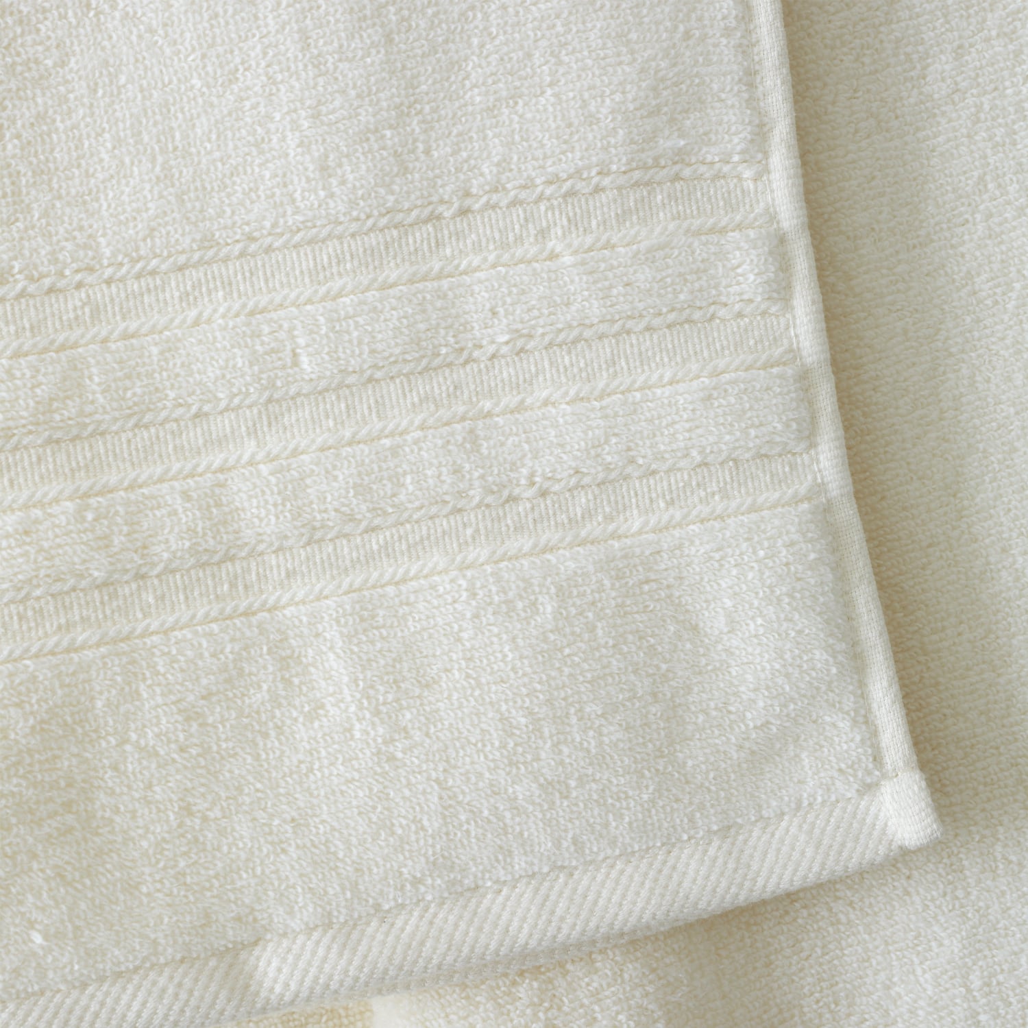 Catherine Lansfield Zero Twist 100% Cotton 450gsm Towels - Cream - Zero Twist Cream