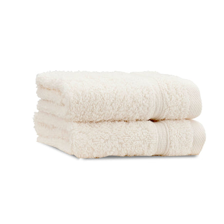 Catherine Lansfield Zero Twist 100% Cotton 450gsm Towels - Cream - Zero Twist Cream Face Cloth
