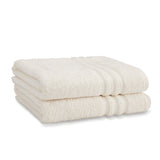 Catherine Lansfield Zero Twist Cotton 450gsm Bath Sheet Towel Bale Pair - Cream - Zero Twist Cream Towel Pair